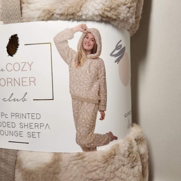 NEW Women's Pajama Gift Set PJs pajamas 2 Piece Hoodie hooded Size Large - Picture 3 of 16